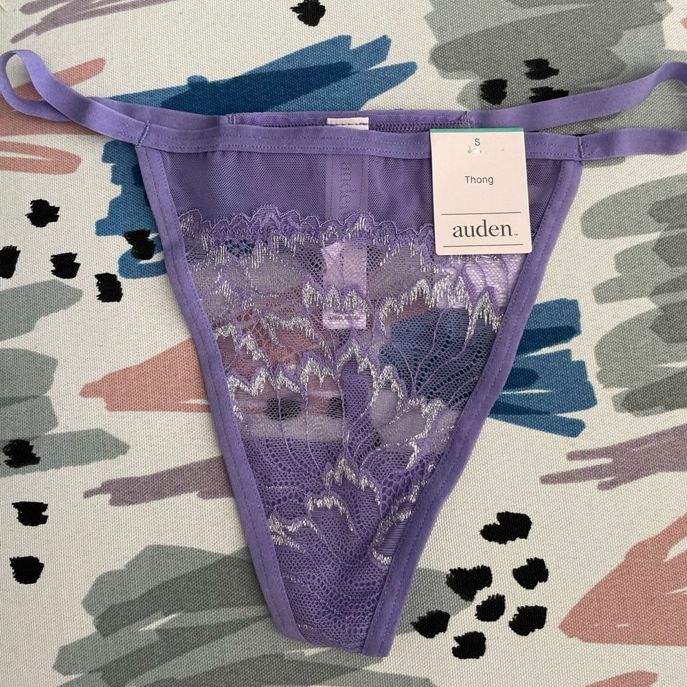 Small purple thong
